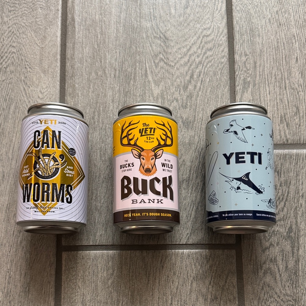 Yeti collectible storage cans set of 3